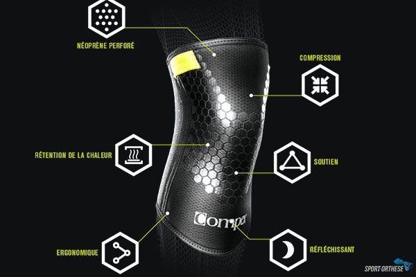 Manchon de compression Genou Power Knee de Compex