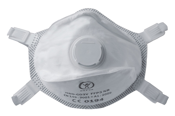 Masque de protection FFP3 avec valve (Boîte de 5) - Réf : I700110 - Béton &  Co